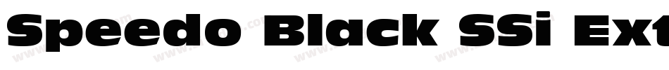 Speedo Black SSi Extra Bold字体转换